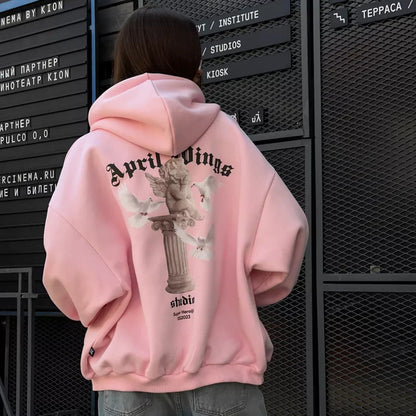 Damen Hoodie Urban Style Grafikdesign