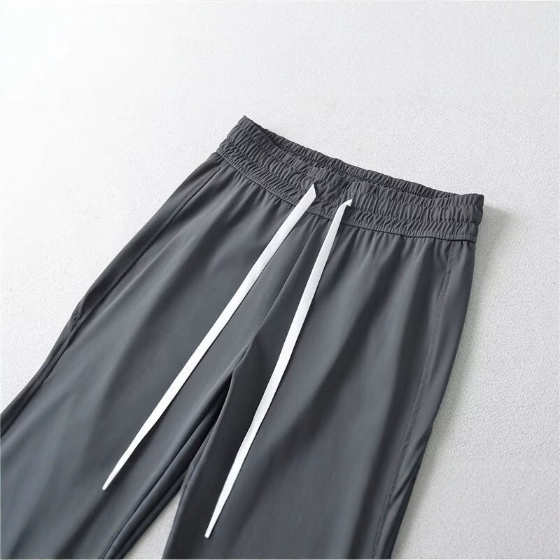 Damen Flared-Hose Elastischer Bund Praktische Taschen Eveloria