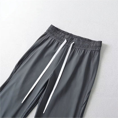 Damen Flared-Hose Elastischer Bund Praktische Taschen Eveloria