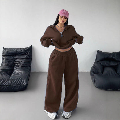 Damen Sportliches Hoodie und Sweathosen Set Eveloria