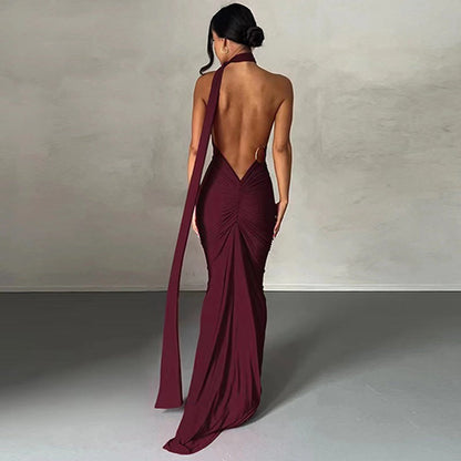 Damen Wickelkleid Asymmetrischer Saum Figurbetont Eveloria