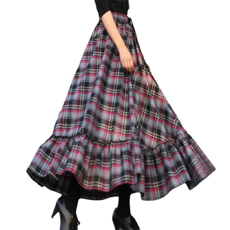 Damen Maxi-Rock Viskose-Mix Elegant Eveloria