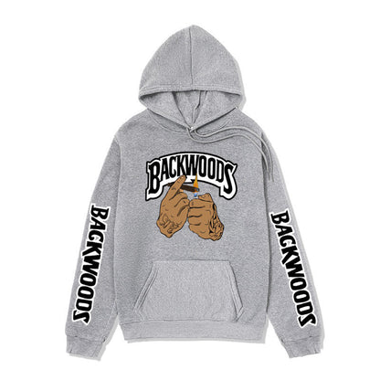 Damen Kapuzenpullover mit Grafikdesign und Kängurutaschen