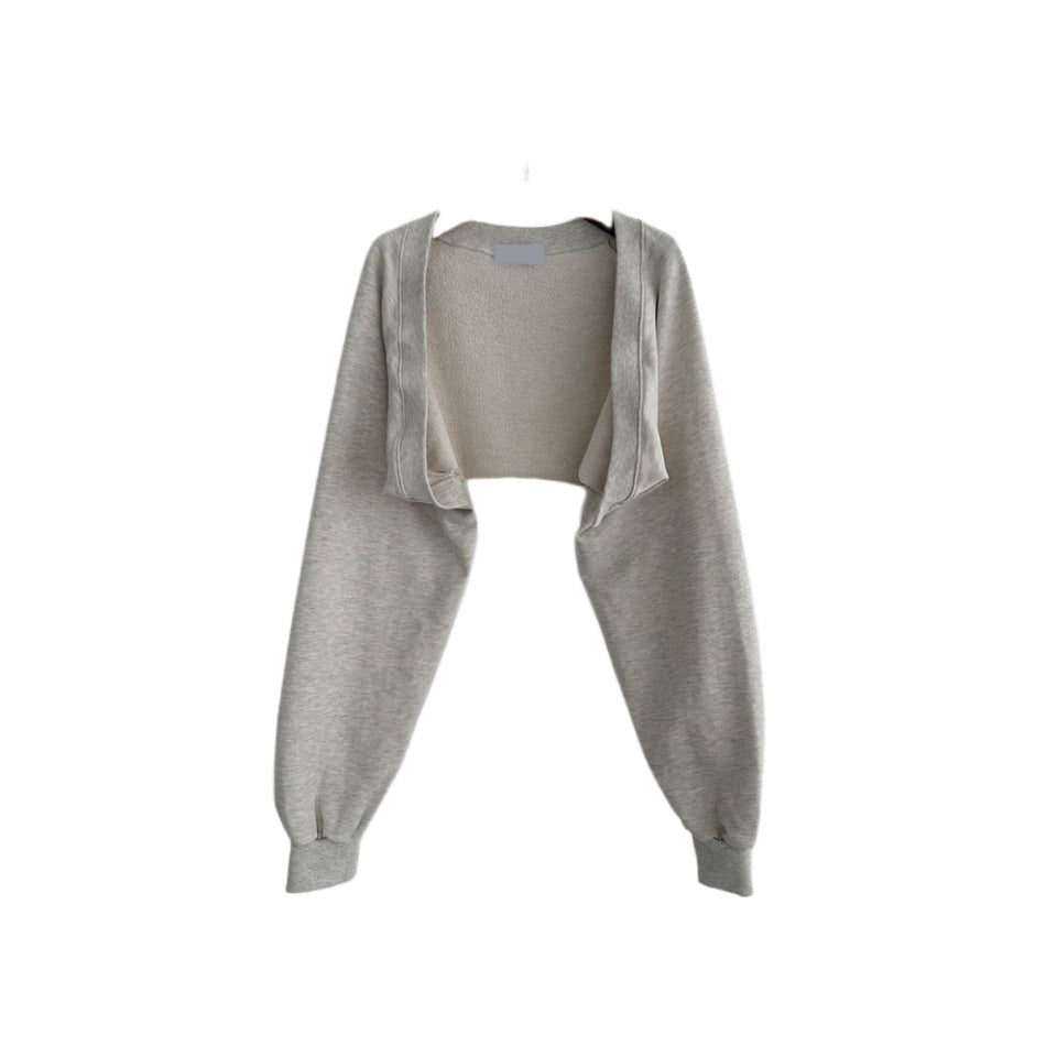 Damen Sportliches Loungewear-Set Crop-Oberteil weite Cargo-Hose