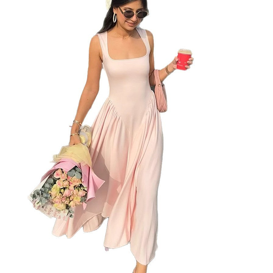 Damen Maxikleid Fließend Raffinierter Schnitt Eveloria