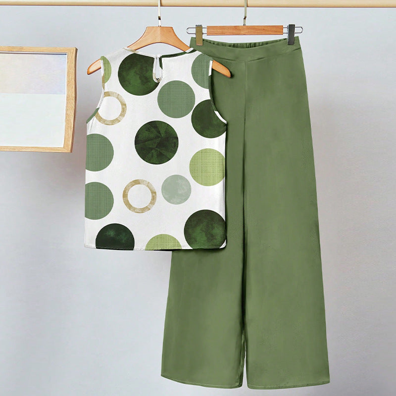 Damen Zweiteiler-Set Punkte-Design Bequem Eveloria