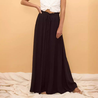 Damen Maxikleid Bunt Geometrisch Lang mit Seitenschlitzen