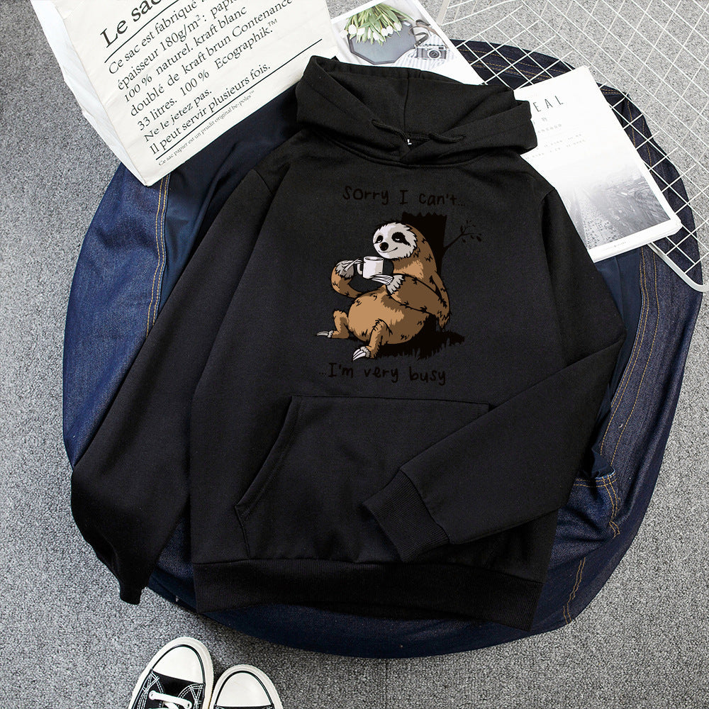 Damen Kapuzensweater Tiermotiv Weich