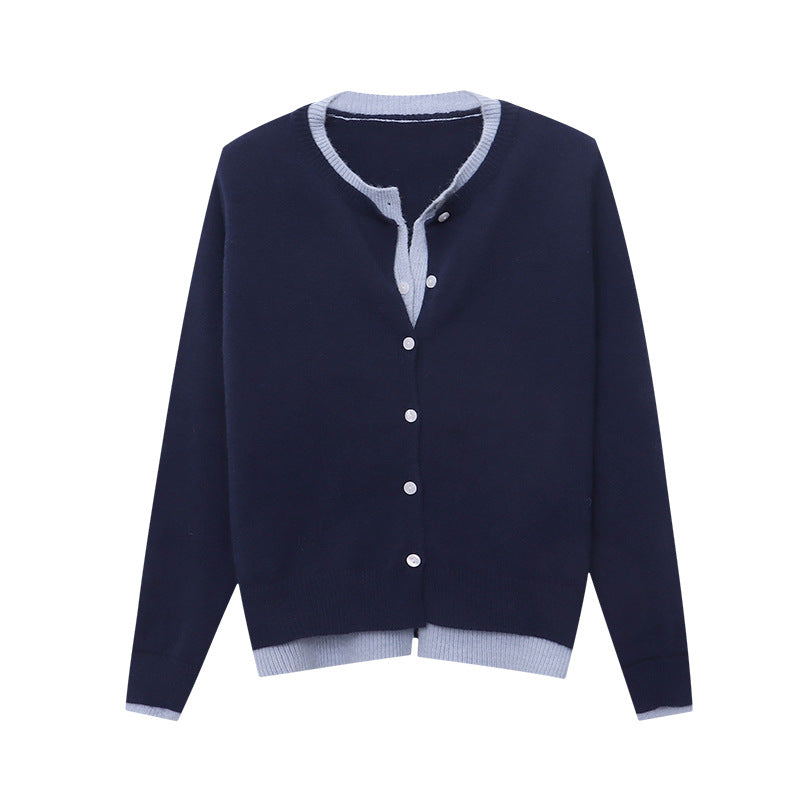 Damen Strickcardigan Klassisch Knöpfe Elegantes Design