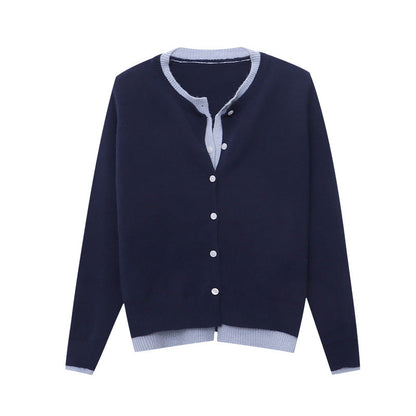Damen Strickcardigan Klassisch Knöpfe Elegantes Design