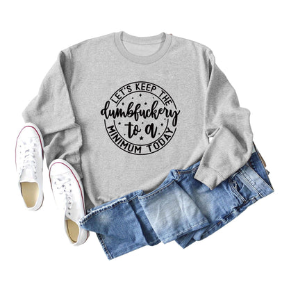 Damen Sweatshirt Motivierender Aufdruck Graffiti-Design Eveloria