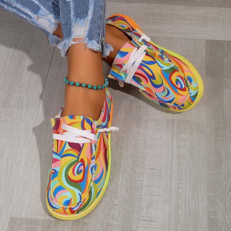 Eveloria Damen Bunte Turnschuhe