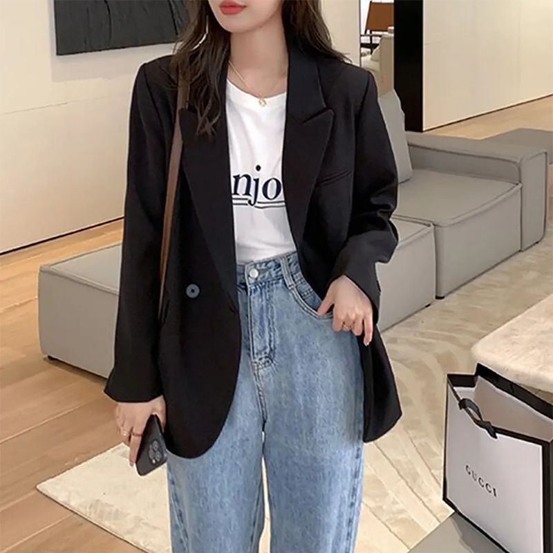 Damen Oversize Blazer Strukturiert Eveloria