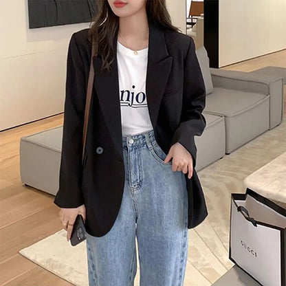 Damen Oversize Blazer Strukturiert Eveloria