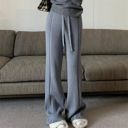 Damen Plisseehose Hohe Taille Regulierbarer Bund Eveloria