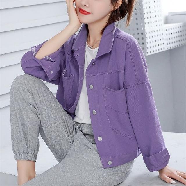 Damen Oversized Denimjacke Blau Eveloria