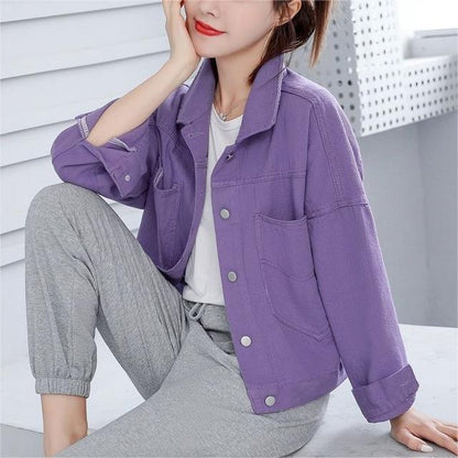 Damen Oversized Denimjacke Blau Eveloria