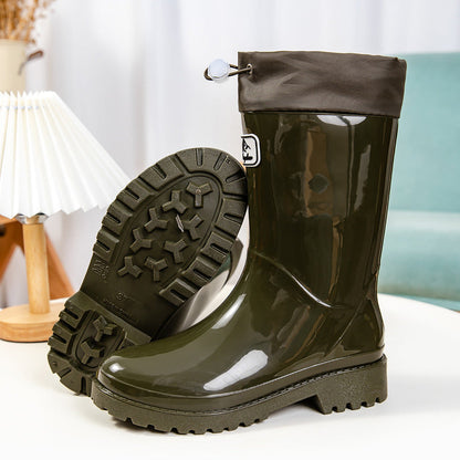 Damen Gummistiefel Verstellbares Schnürsystem Eveloria
