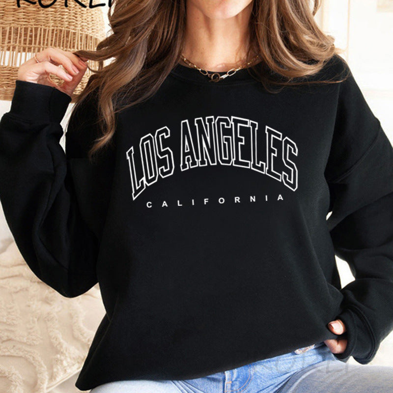 Damen Sweatshirt Lässiger Schnitt Mit Schriftzug Grau Eveloria