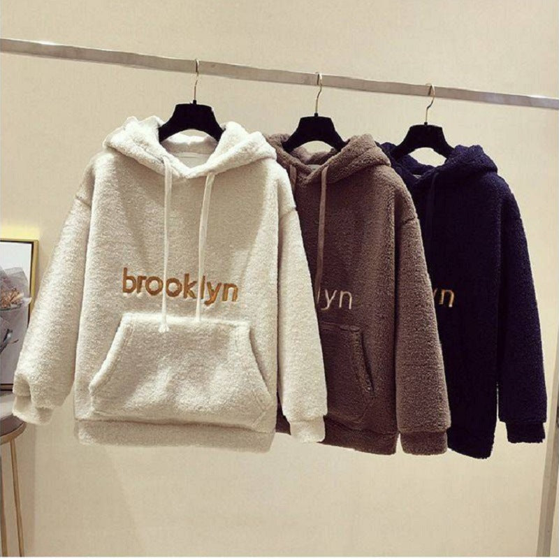 Damen Hoodie Kuschelig Bequem Lässig Grau Eveloria - Eveloria