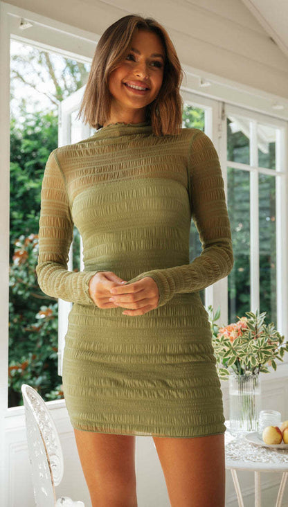 Damen Kleid Raffungen Eveloria