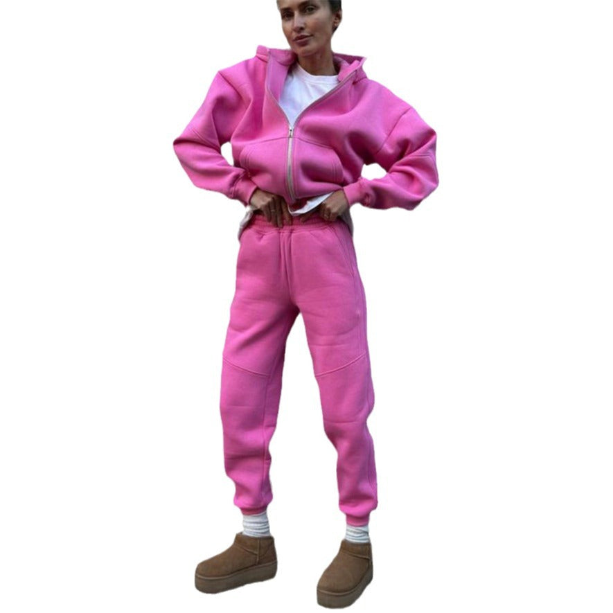 Damen Ganzkörper-Jumpsuit mit Kapuze Reißverschluss Eveloria