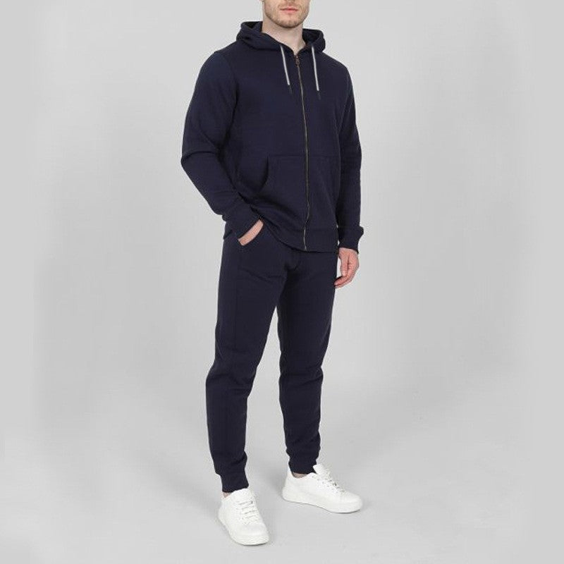 Herren Jogginganzug-Set mit Taschen und hohem Kragen Eveloria