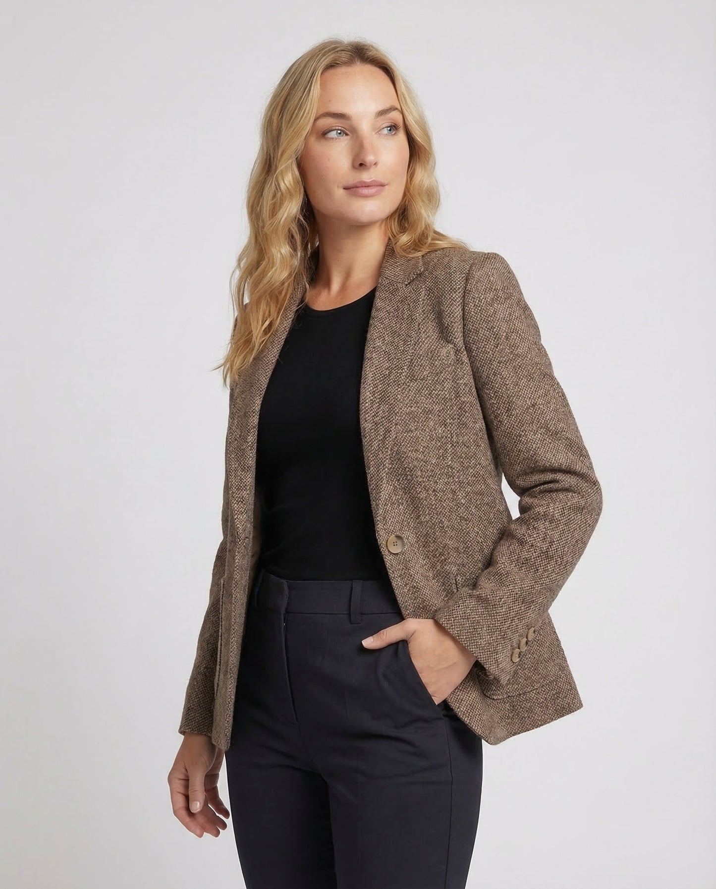 Damen Eleganter Langärmeliger Blazer