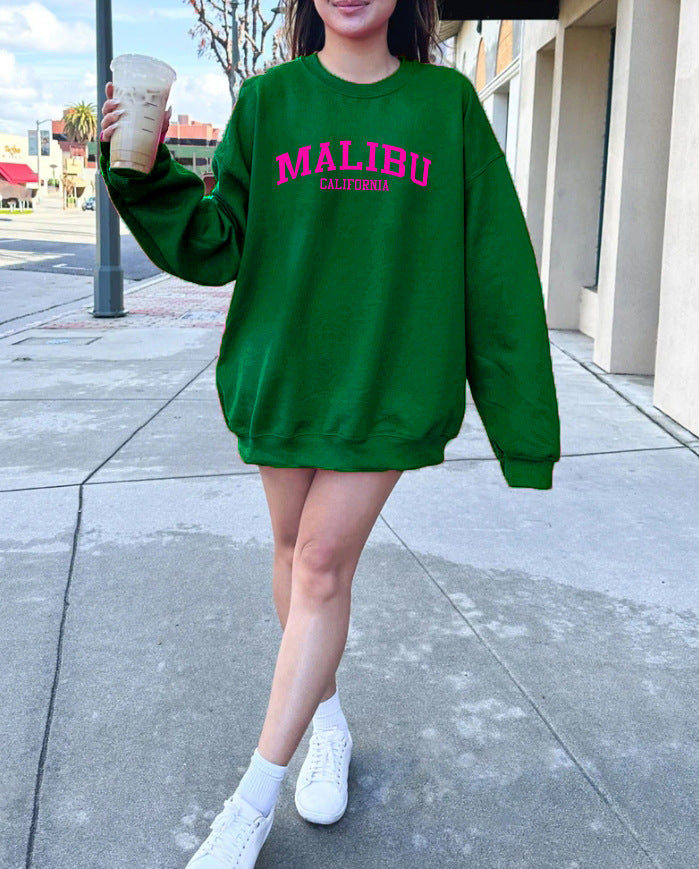 Damen Sweatshirt Weiches Material Lässiges Design