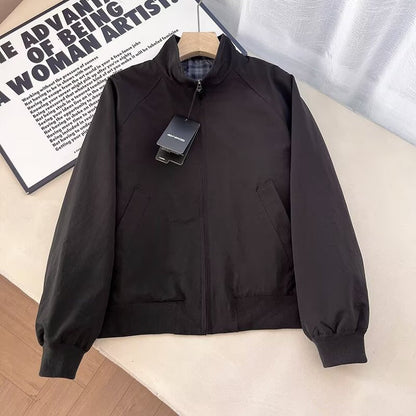 Damen Übergangsjacke Hochkragen Praktische Taschen Eveloria