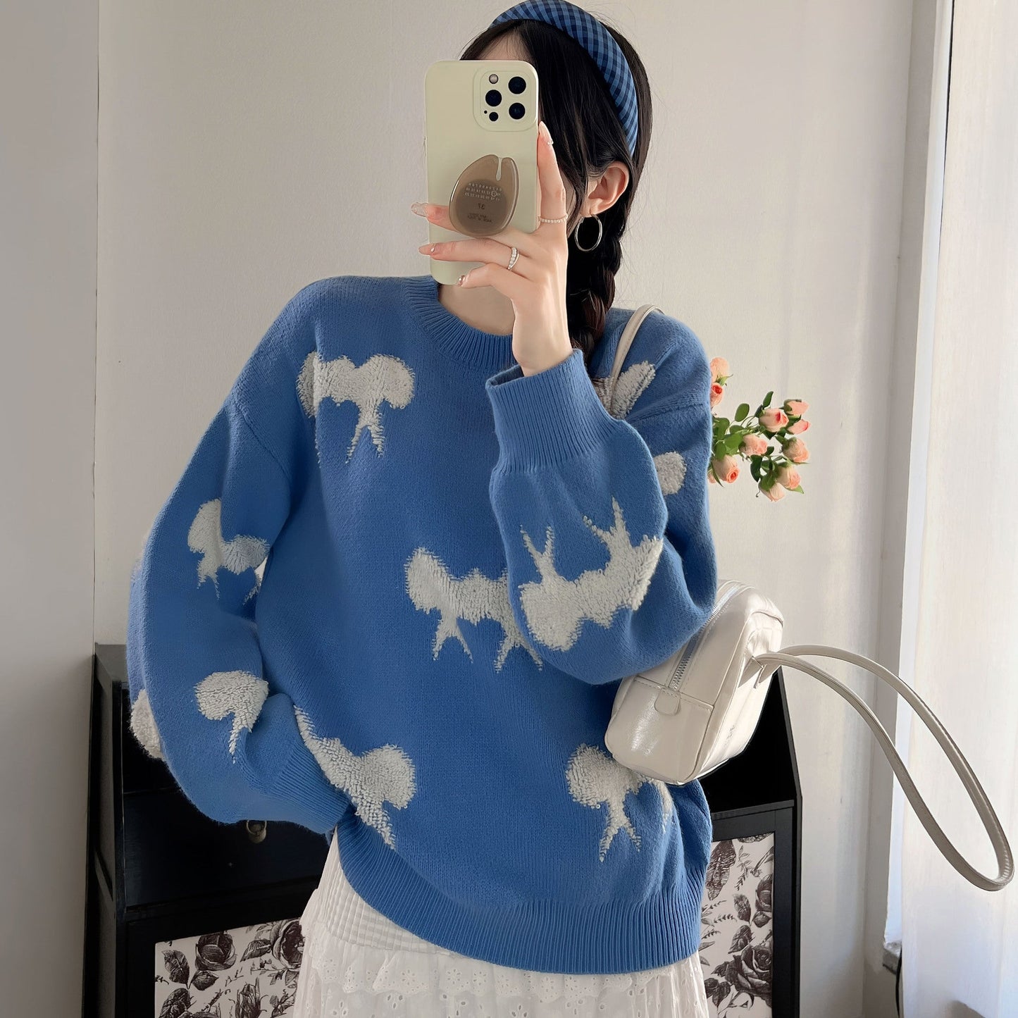 Damen Pullover Gemustert Tiermotiv Lässig Grüün - Eveloria