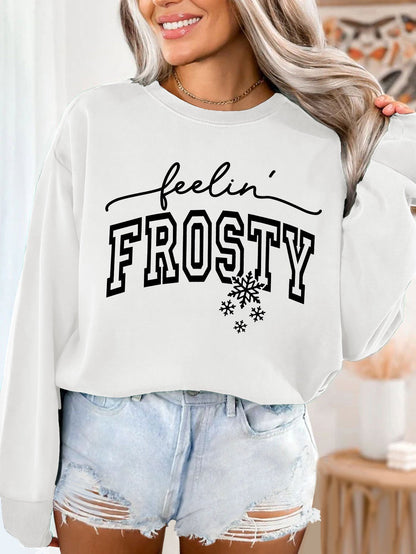Damen Sweatshirt Grafik Aufdruck Eveloria
