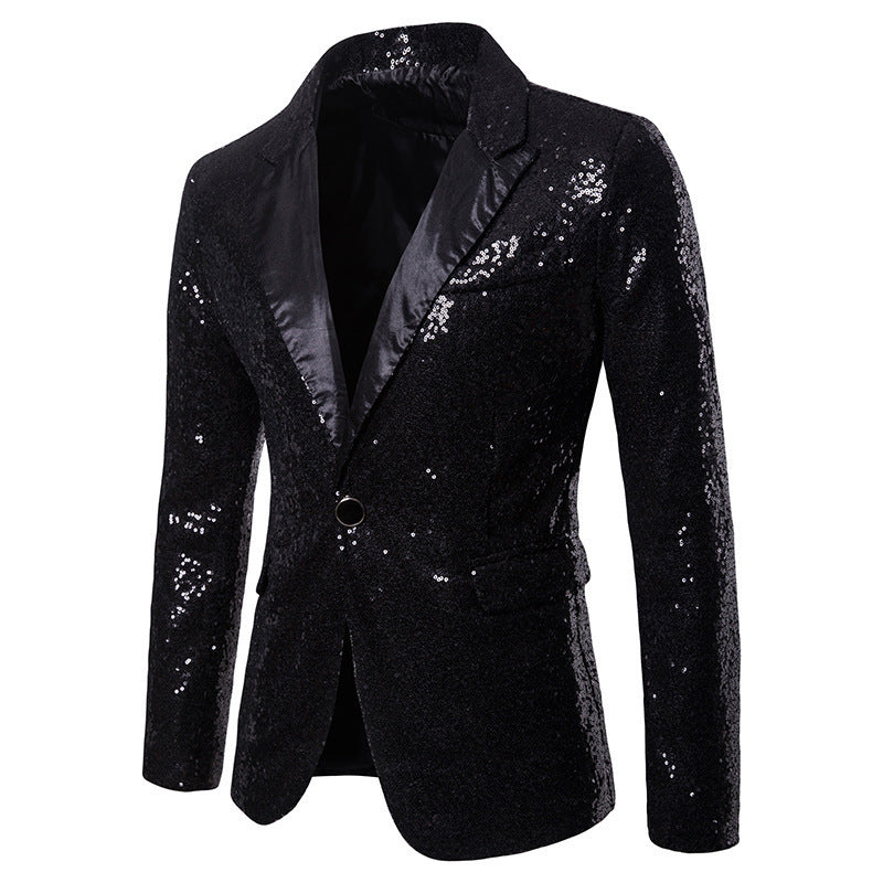 Herren Blazer mit Pailletten Formal Eveloria