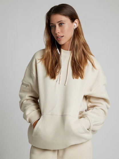 Damen Hoodie mit Schlafmaske aus Fleece Eveloria