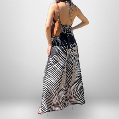 Damen Jumpsuit Cut-Out-Details Wickeloberteil Eveloria