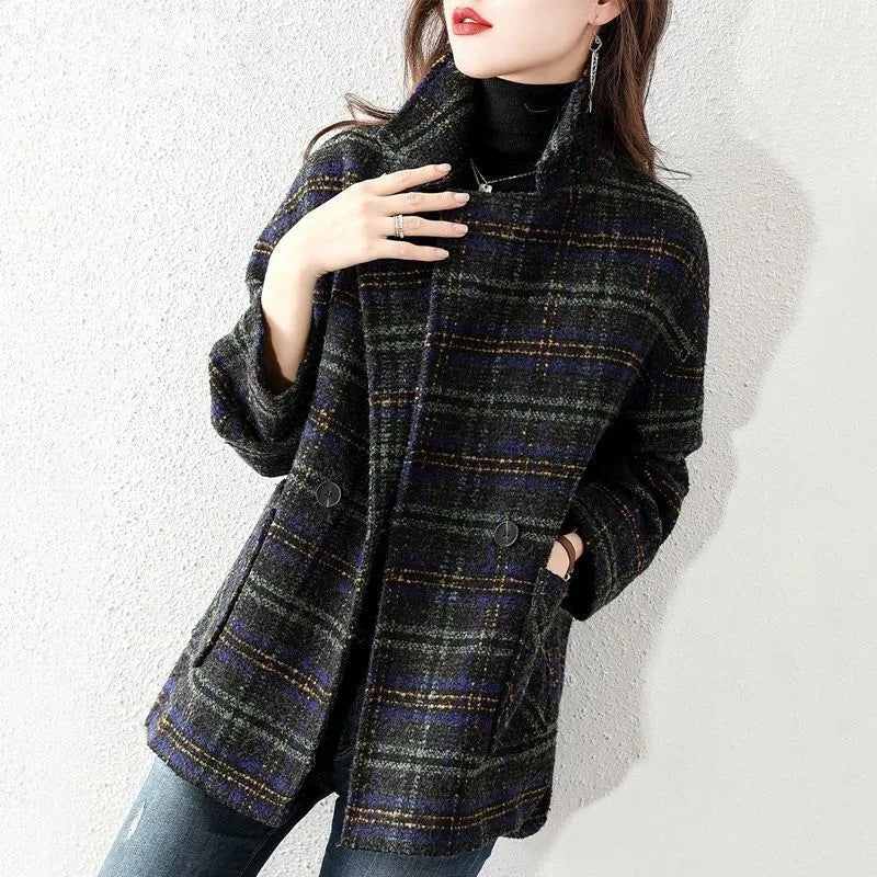 Damen Karojacke Oversized Eveloria
