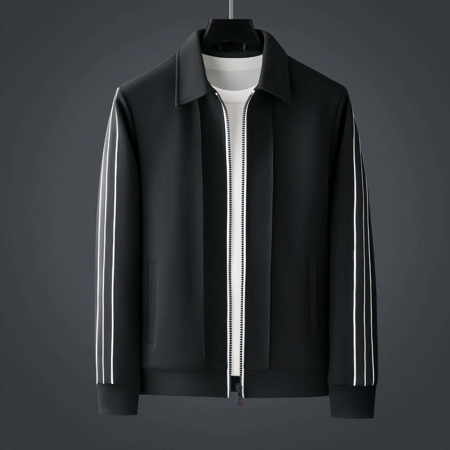 Herren Trainingsanzug Modernes Design Maximalem Komfort Schwarz - Eveloria