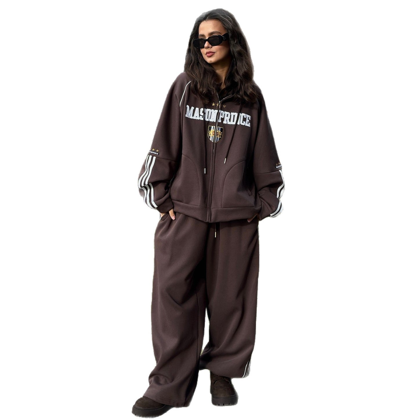 Damen Sweatsuit mit Kapuze aus Fleece Eveloria