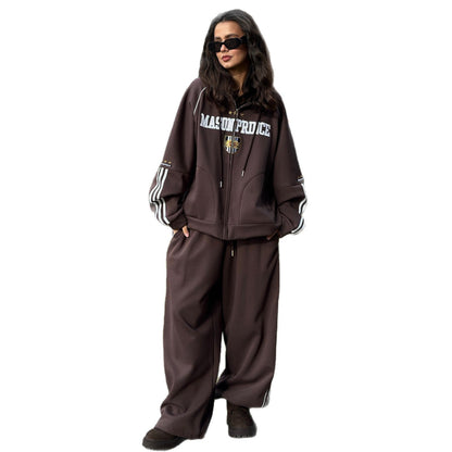 Damen Sweatsuit mit Kapuze aus Fleece Eveloria