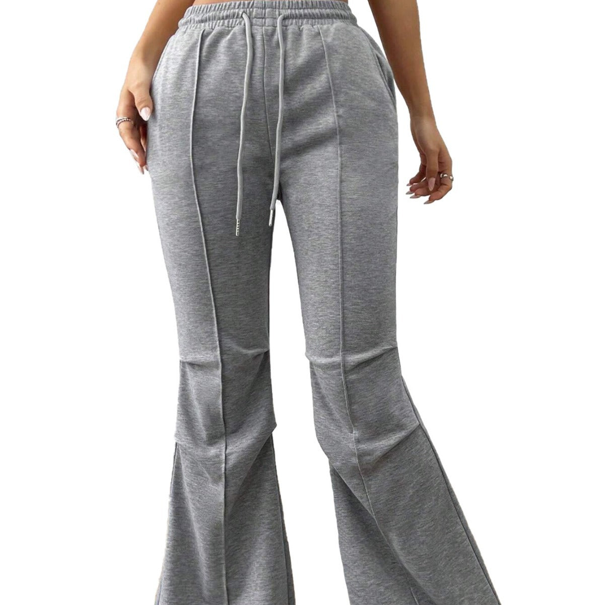 Damen Jogginghose Elastischer Bund Ausgestellt Bein Eveloria