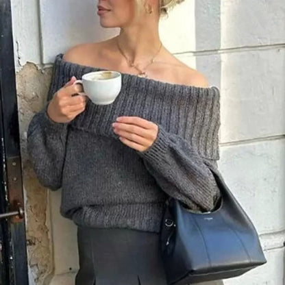 Damen Oversized Pullover Eveloria Gemütlich