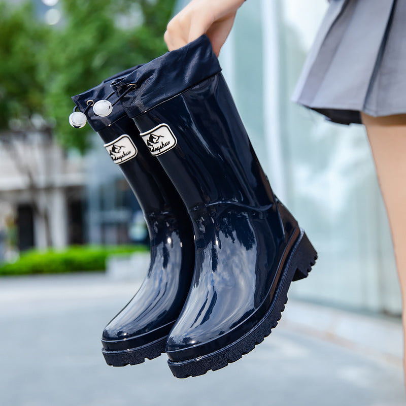 Damen Gummistiefel Verstellbares Schnürsystem Eveloria