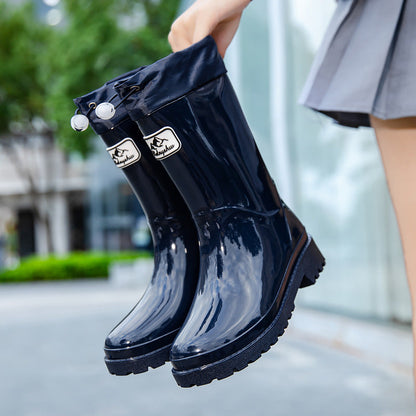 Damen Gummistiefel Verstellbares Schnürsystem Eveloria