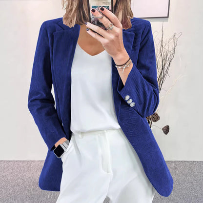 Damen Blazer Gestreift Slim Fit Eveloria