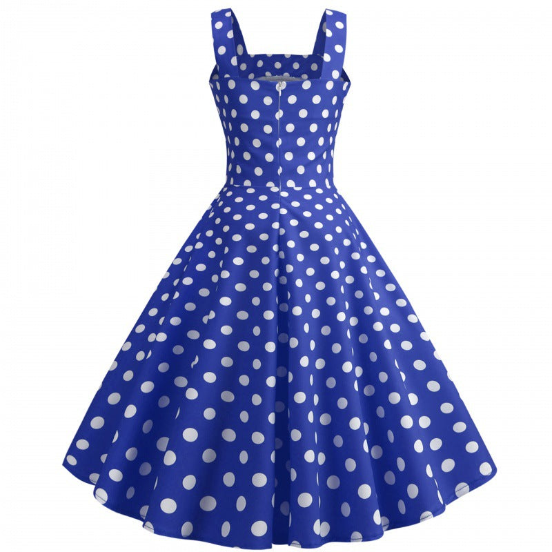 Damen Swingkleid Polka-Dots-Design Eveloria