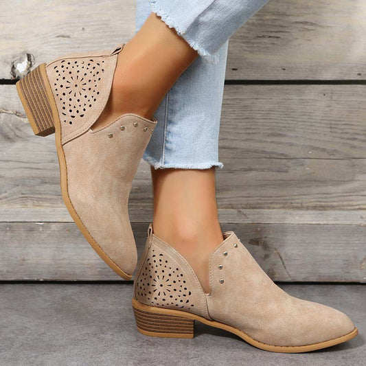 Eveloria Damen Zehen-Hohlstiefeletten Vintage Spitze - Eveloria