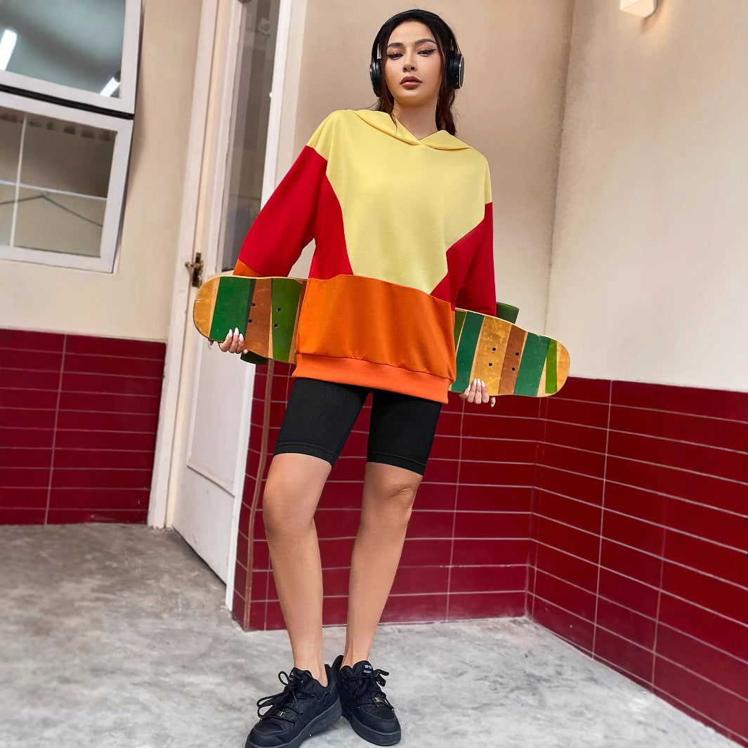 Damen Kapuzenpullover Bunt Eveloria