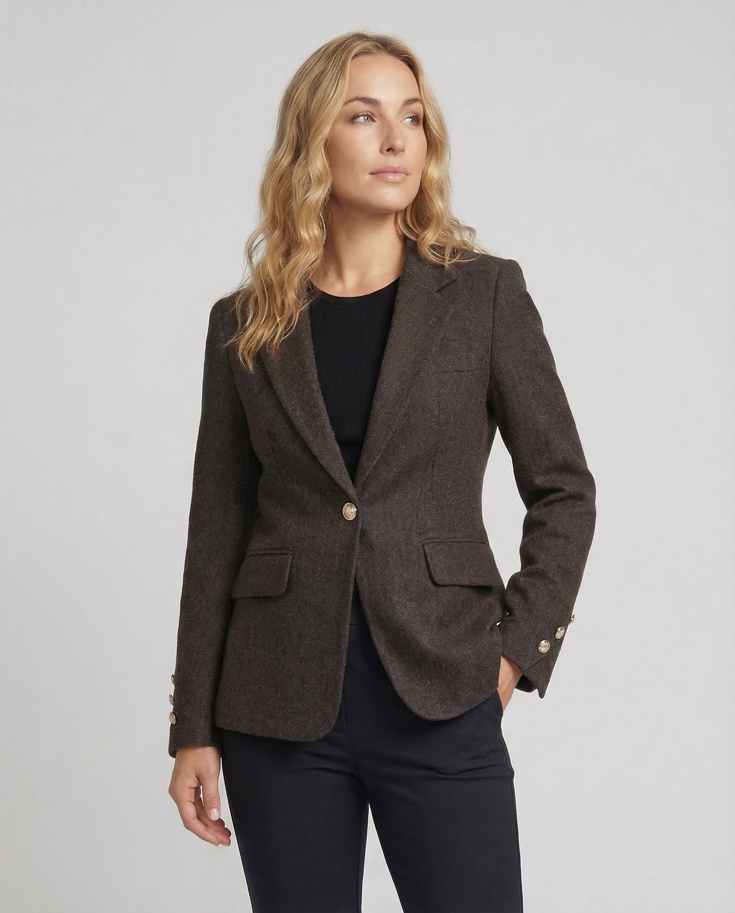 Damen Eleganter Langärmeliger Blazer