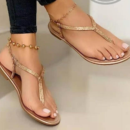 Damen Sandalen Elegantes Design Glitzernd