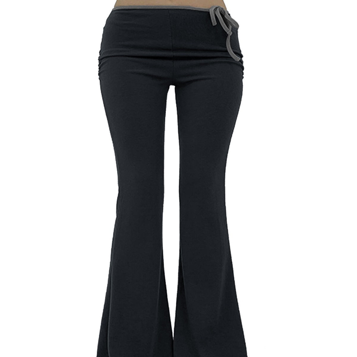 Damen Yoga-Hose Flared elastisch gerippt Eveloria